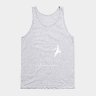 When the power of love overcomes the love of power Tank Top